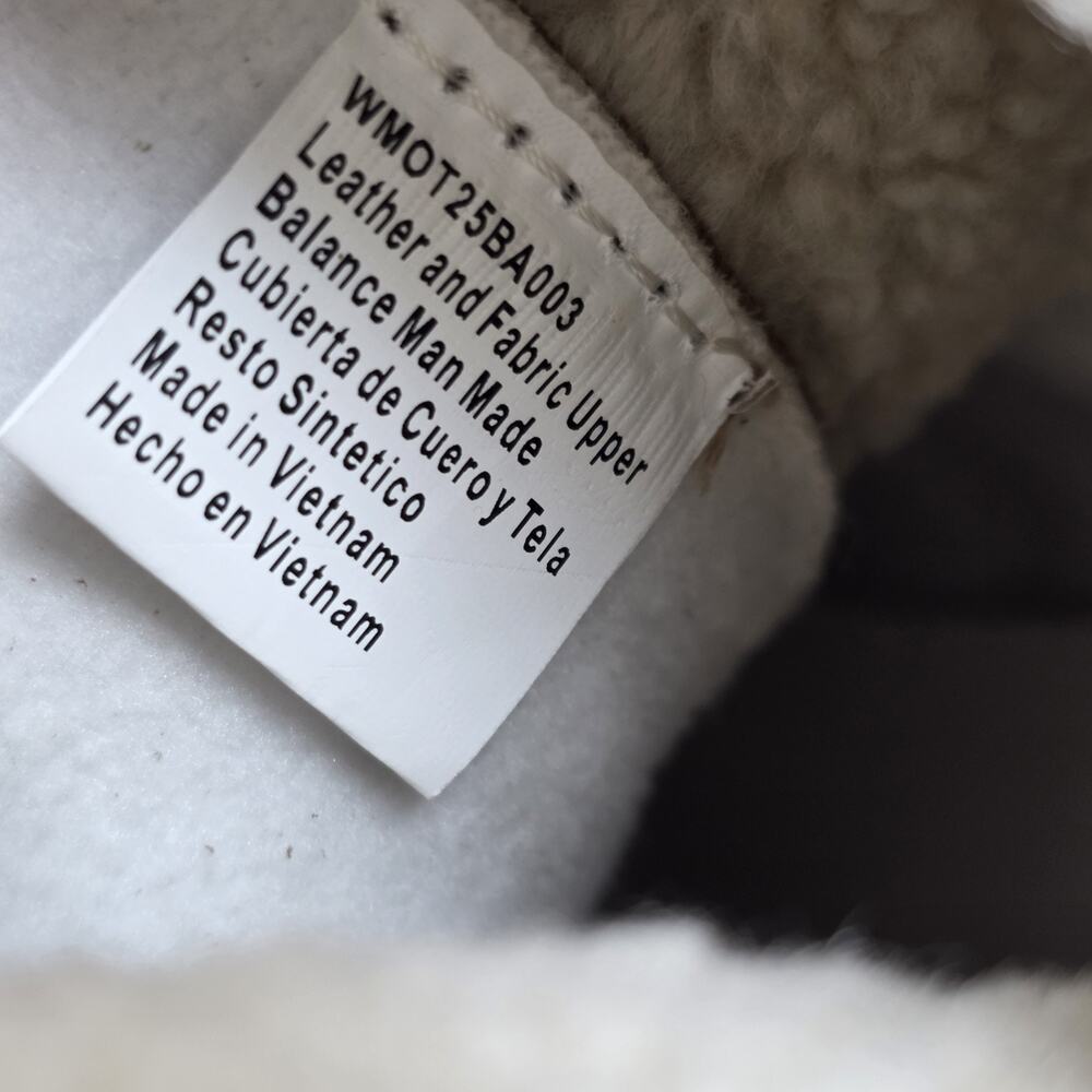 Ozark Trail Wedges Womens Winter Boots Size 7 Waterproof Faux Fur Zip Brown NWT - Picture 9 of 10